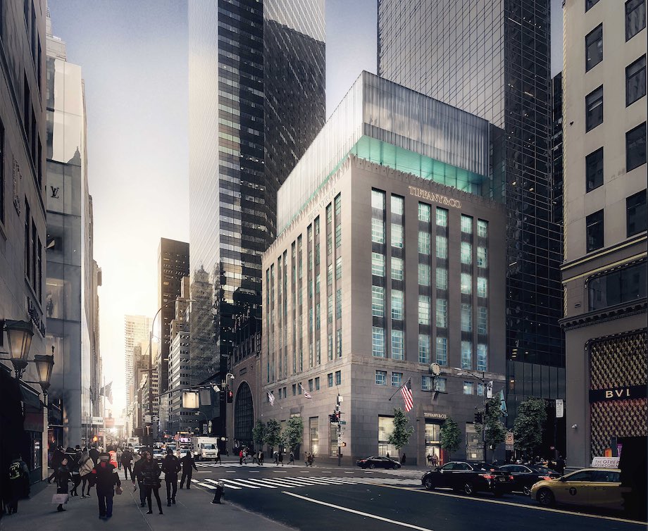 Tiffany & Co. 置時計 ティファニーニューヨーク五番街本店で購入 OMA NYの重松象平とピーター・マリノによるリノベーションでNY五番街の