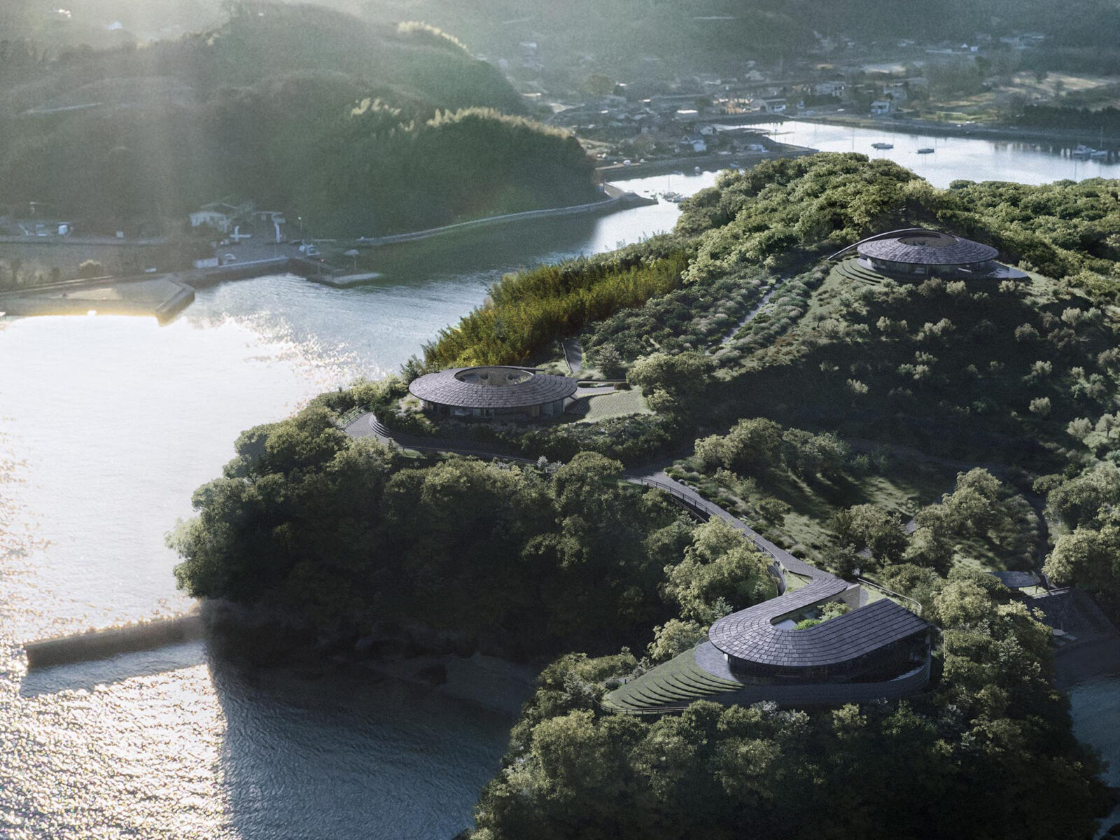 BIG × NOT A HOTELによる 瀬戸内の島に溶け込むヴィラ〈NOT A HOTEL