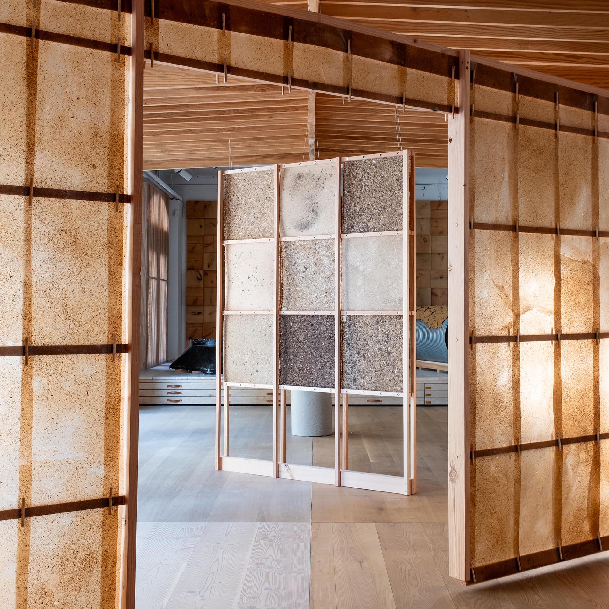 4つのバイオベースの新建材でつくるインスタレーション〈SMULD