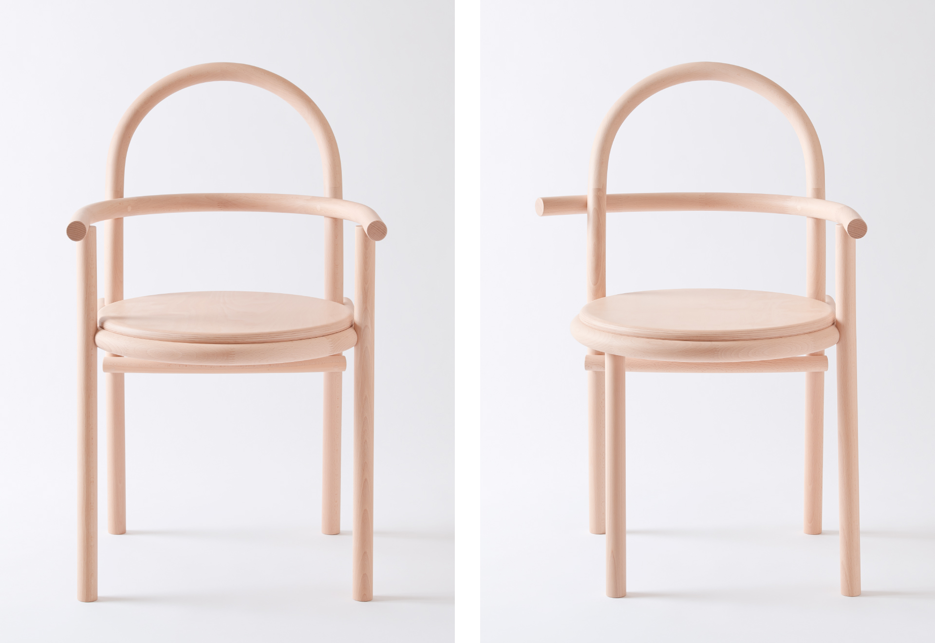 YIN灯日々専用【美品】飛騨産業　ウィンザーチェア　フープバック　12脚セット③ 国産ブナ材を活用して三澤 遥氏がデザインした〈HIHI〉と〈DADA〉飛騨