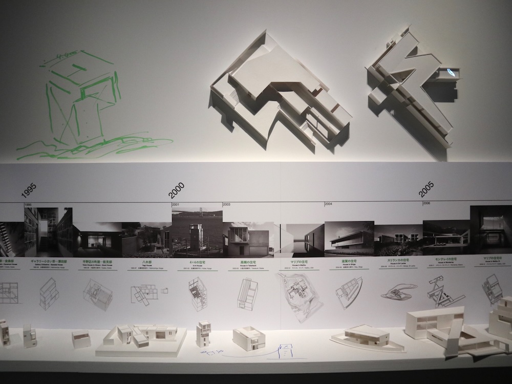 「安藤忠雄展｜青春」展示風景（VS. 2025年）