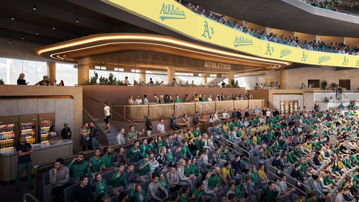 〈アスレチックス・ラスベガス・ボールパーク（Athletics Las Vegas Ballpark）〉設計：BIG、HNTB