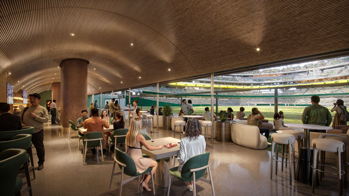 〈アスレチックス・ラスベガス・ボールパーク（Athletics Las Vegas Ballpark）〉設計：BIG、HNTB