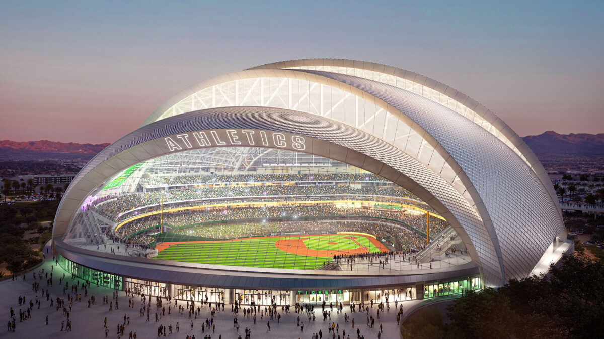 〈アスレチックス・ラスベガス・ボールパーク（Athletics Las Vegas Ballpark）〉設計：BIG、HNTB
