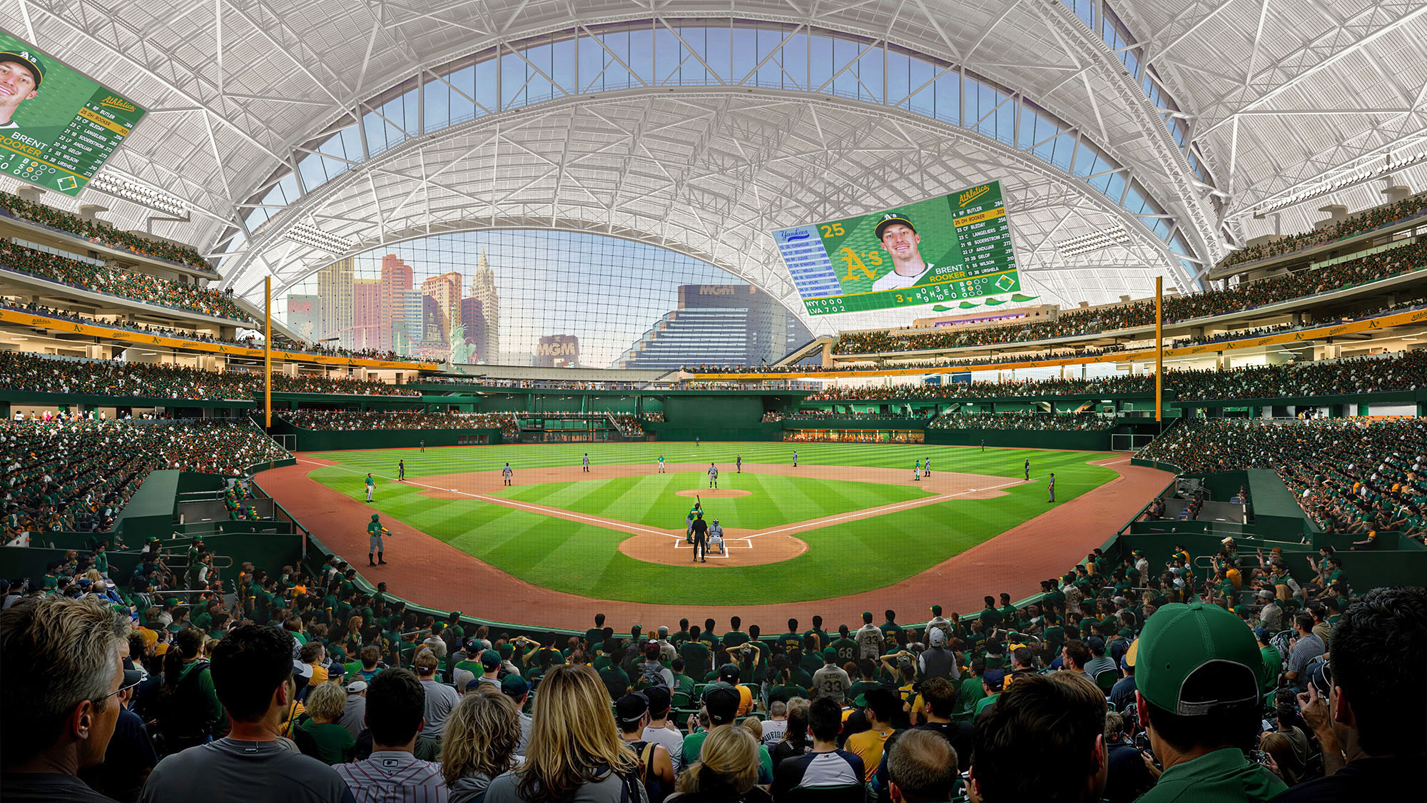 〈アスレチックス・ラスベガス・ボールパーク（Athletics Las Vegas Ballpark）〉設計：BIG、HNTB