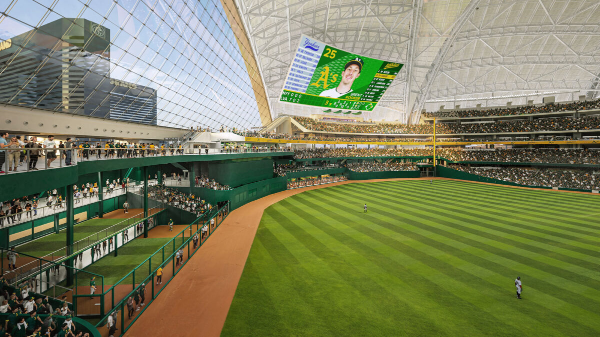 〈アスレチックス・ラスベガス・ボールパーク（Athletics Las Vegas Ballpark）〉設計：BIG、HNTB
