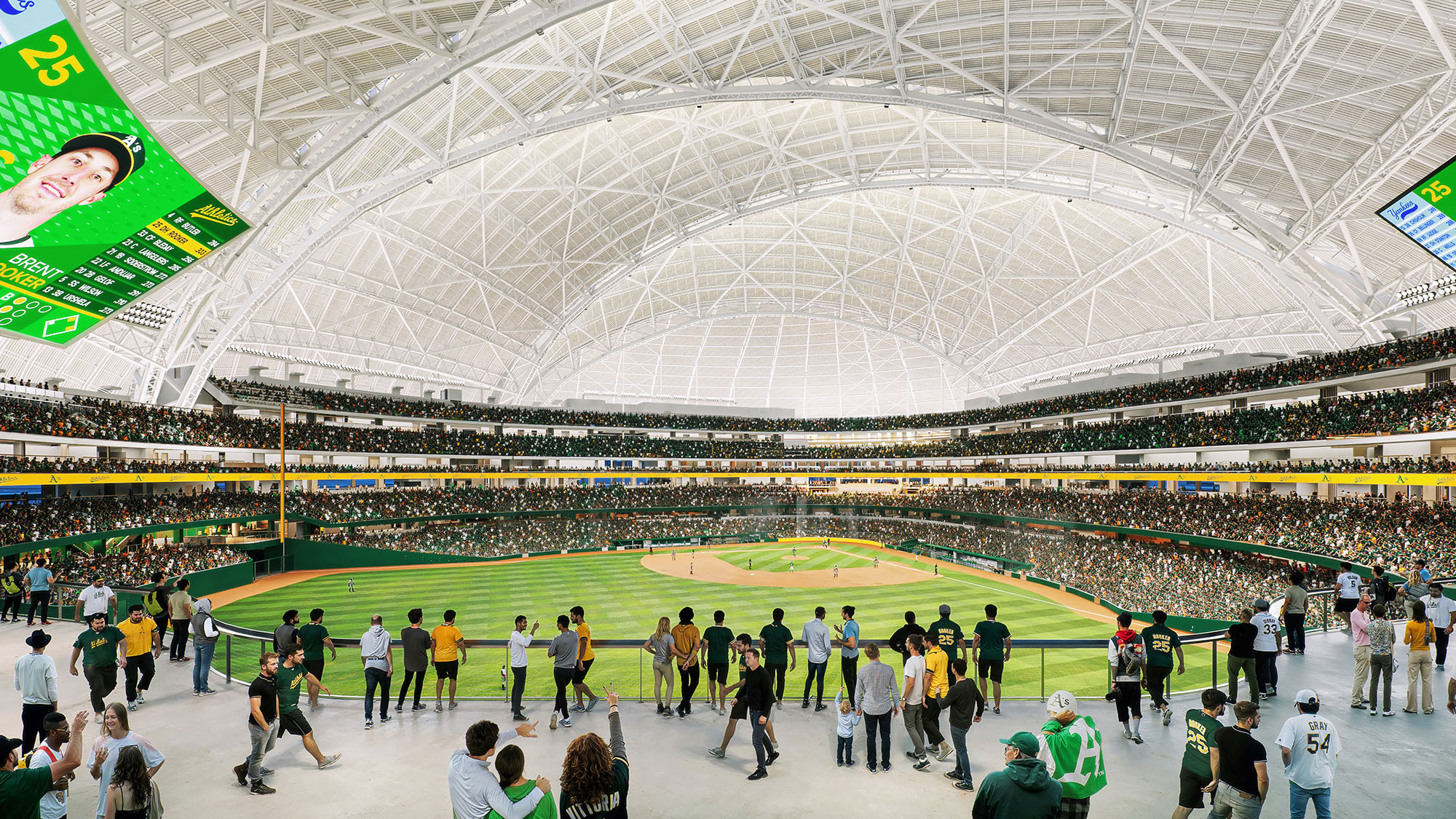 〈アスレチックス・ラスベガス・ボールパーク（Athletics Las Vegas Ballpark）〉設計：BIG、HNTB