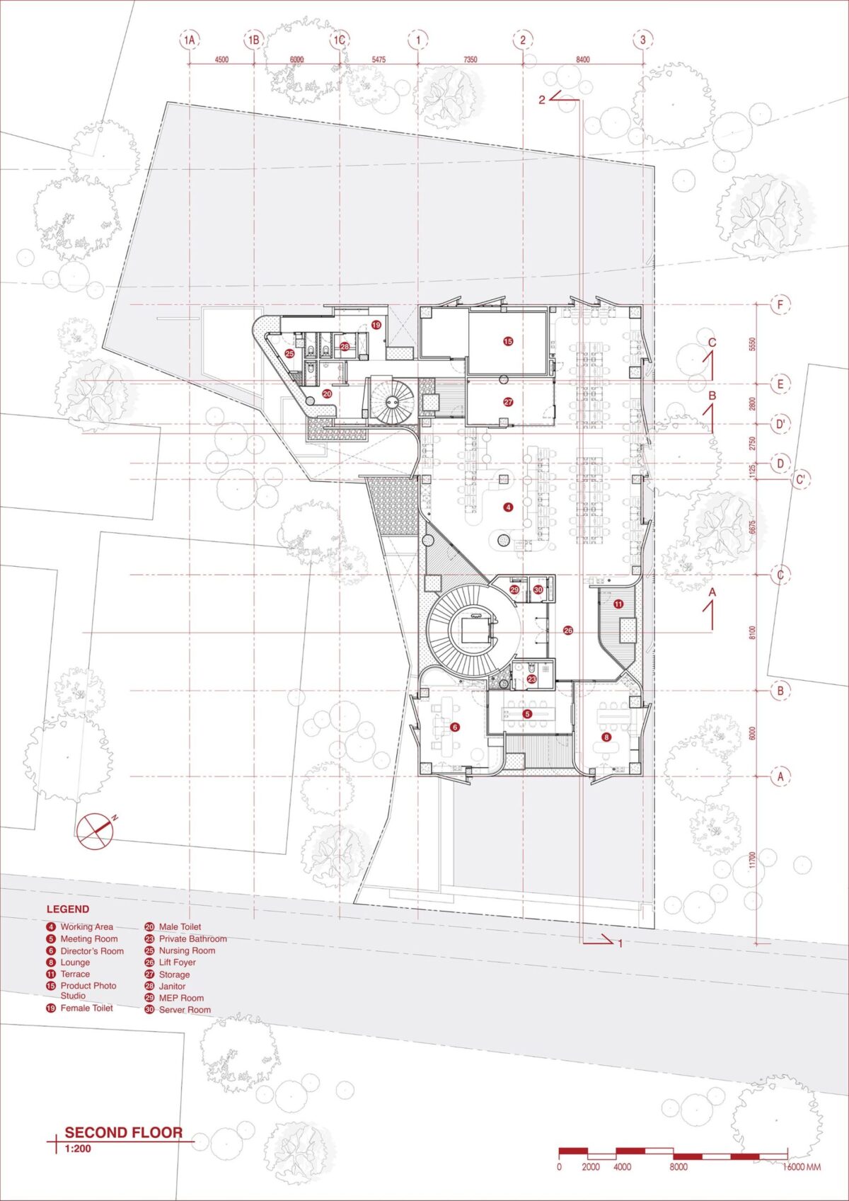 〈セージハウス・オフィスガーデン（Sagehaus Office Garden）〉設計：RAD+ar（Research Artistic Design + architecture）
