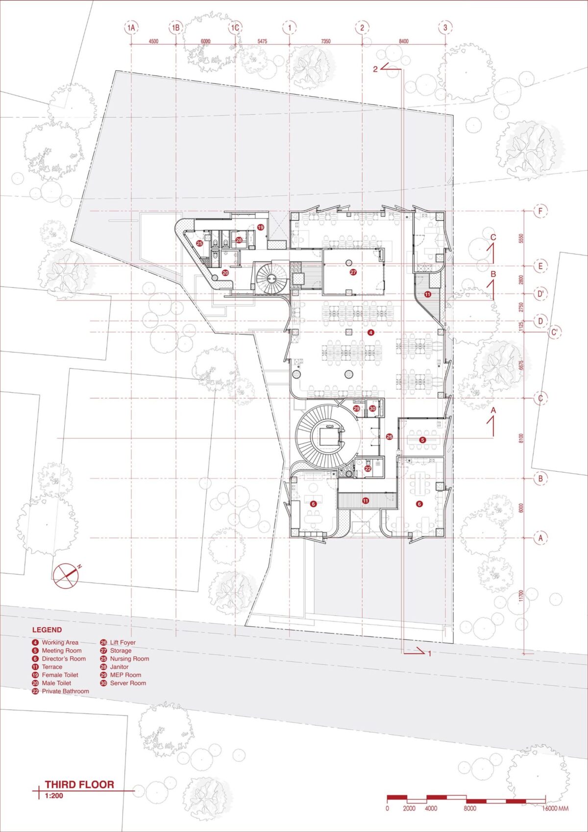 〈セージハウス・オフィスガーデン（Sagehaus Office Garden）〉設計：RAD+ar（Research Artistic Design + architecture）