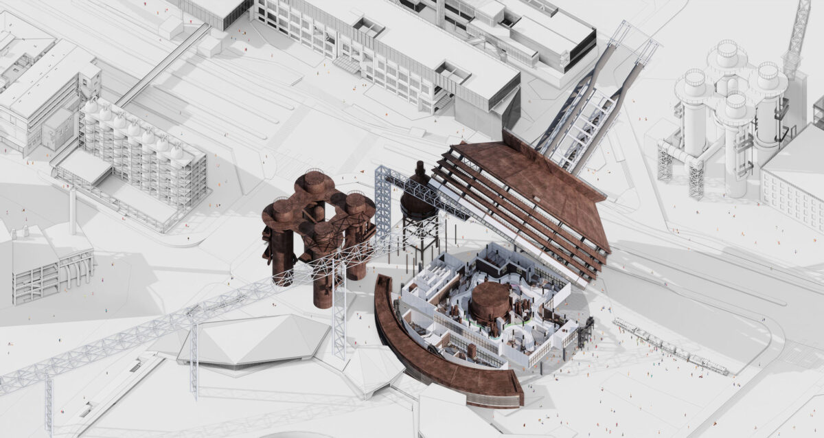 〈溶鉱炉の書店（Bookstore in the Blast Furnace）〉設計：ハイパーシティ・アーキテクツ（hyperSity Architects）