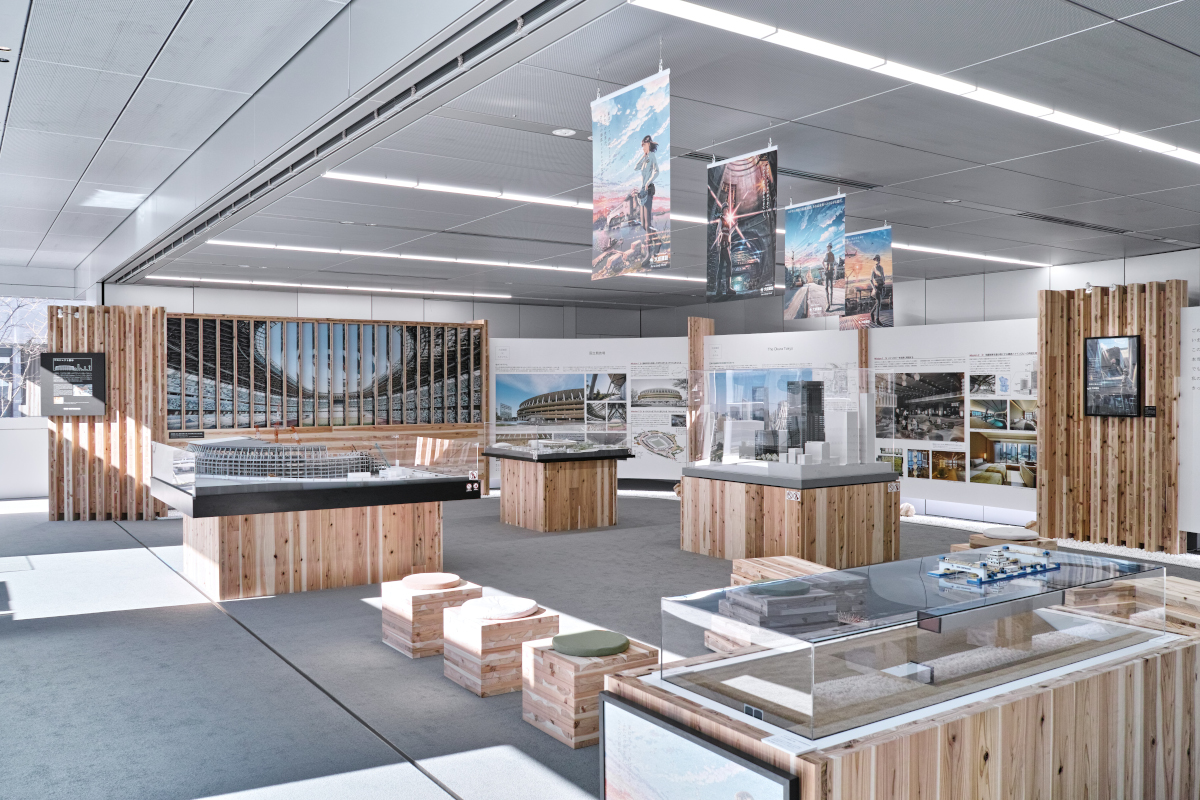 『CEATEC2019』での大判CLTを大成建設『技術センター60周年記念技術フェア』の展示に再利用