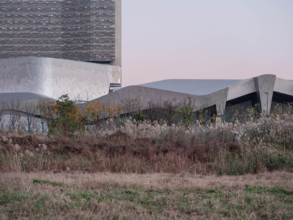 〈長江国際会議センター（Yangtze River International Conference Center）〉設計：モーフォシス・アーキテクツ（Morphosis Architects）