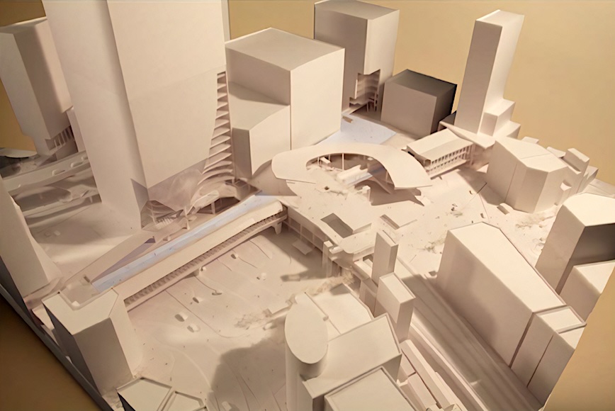 「建築家・内藤廣　赤鬼と青鬼の場外乱闘 in 渋谷」展 フライヤー
