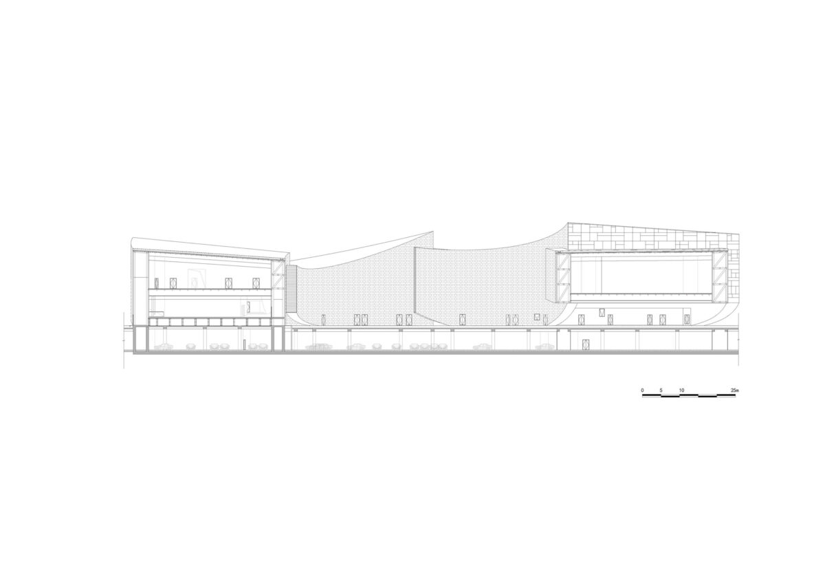 〈麦積山ビジターセンター（Maiji Mountain Visitor Center）〉設計：ZXDアーキテクツ（ZXD Architects）