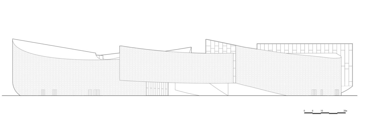 〈麦積山ビジターセンター（Maiji Mountain Visitor Center）〉設計：ZXDアーキテクツ（ZXD Architects）