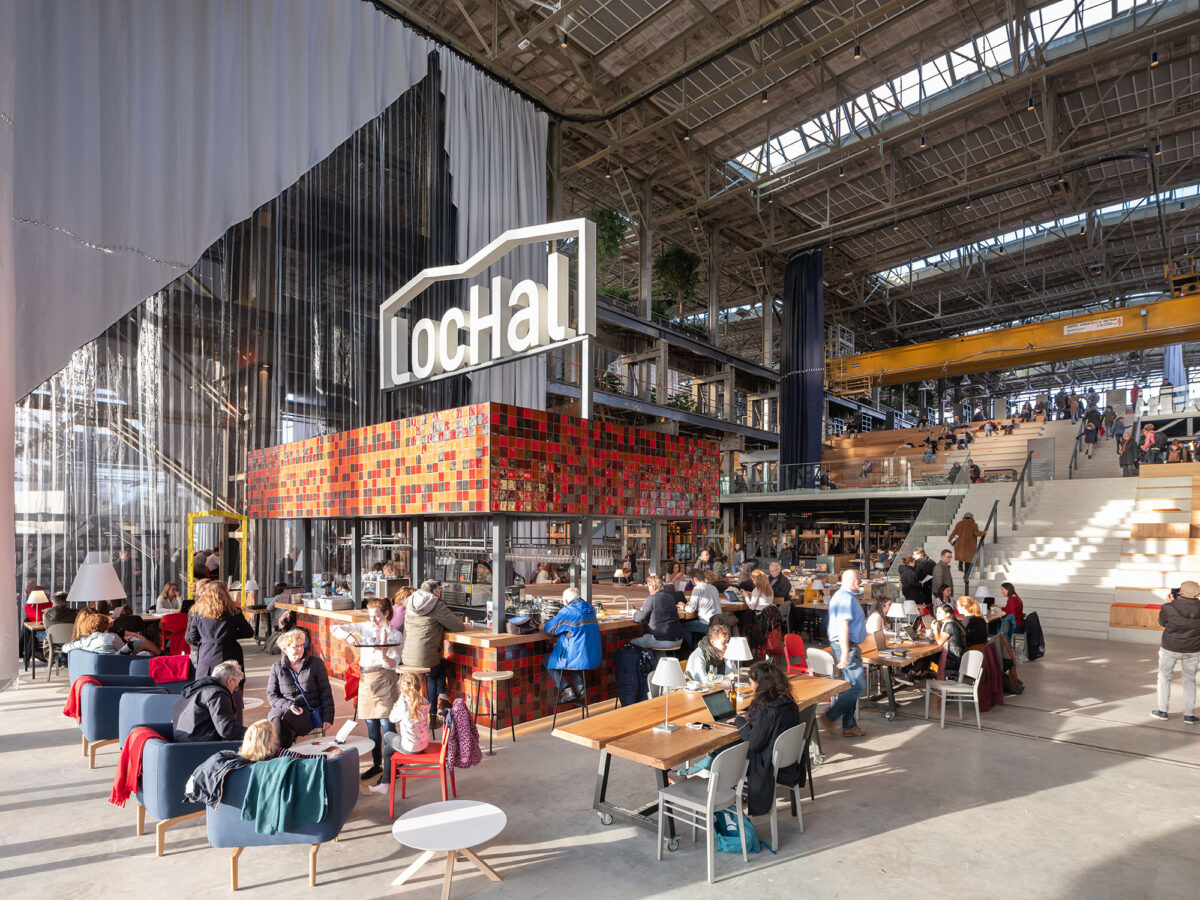 〈LocHal〉建築設計：Civicアーキテクツ（Civic Architects）、インテリアデザイン：メカノー（Mecanoo）
