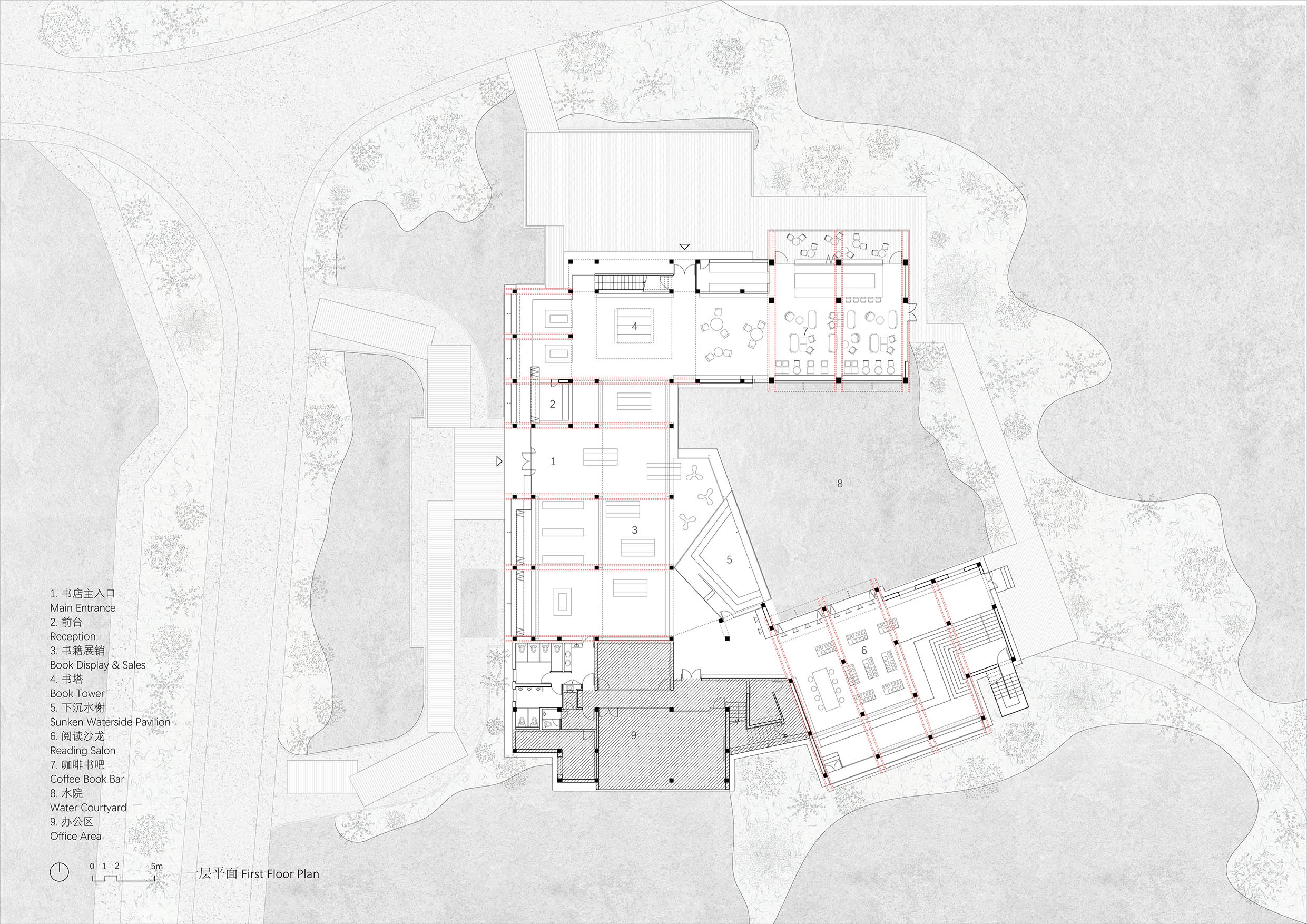 〈西渓・ゴールドマイ・ブックストア（Xixi Goldmye Bookstore）〉設計：アトリエ・ウェン・アーキ（Atelier Wen’Arch）