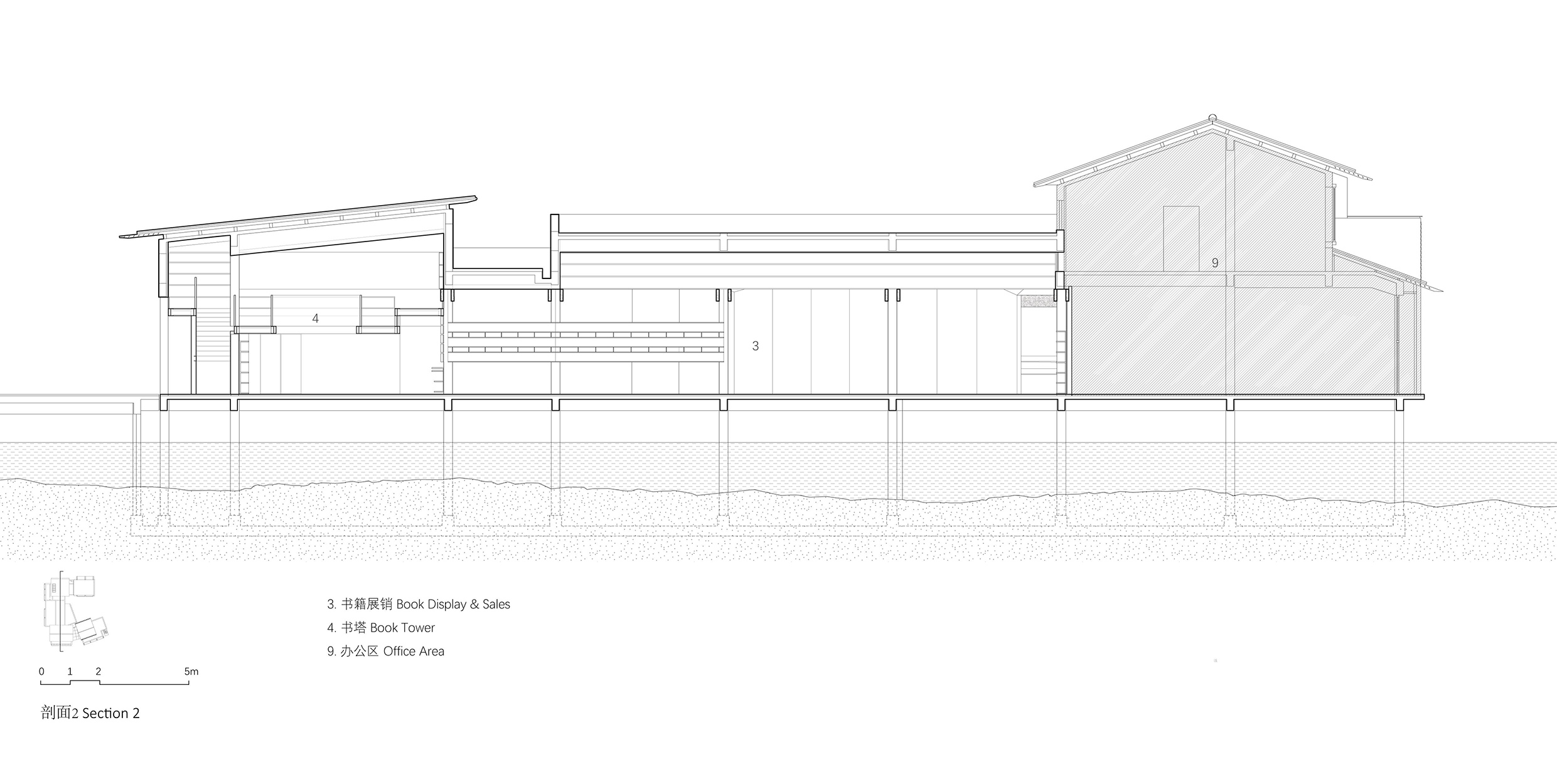 〈西渓・ゴールドマイ・ブックストア（Xixi Goldmye Bookstore）〉設計：アトリエ・ウェン・アーキ（Atelier Wen’Arch）