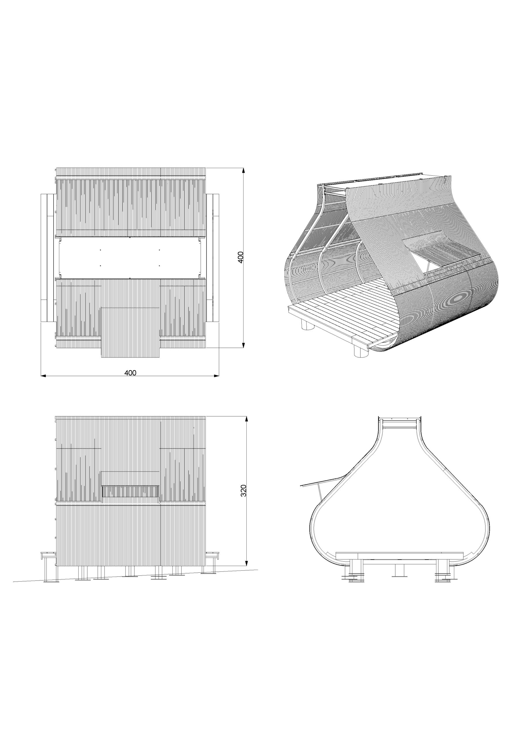 〈Bamboo Cabin Plan: Sticky Rice Dumpling〉設計：チェン・ツン・フェン（Cheng Tsung FENG）
