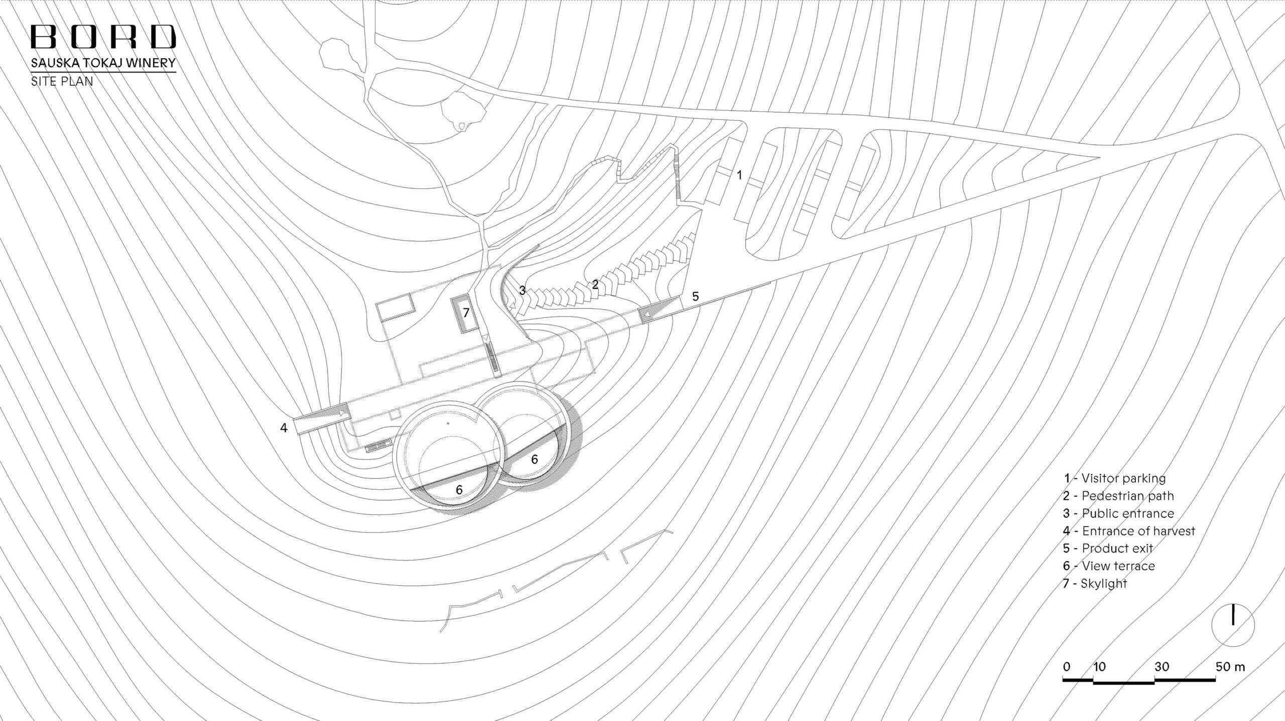 〈サウシュカ・トカイ（Sauska Tokaj）〉設計：BORD建築スタジオ（BORD Architectural Studio）