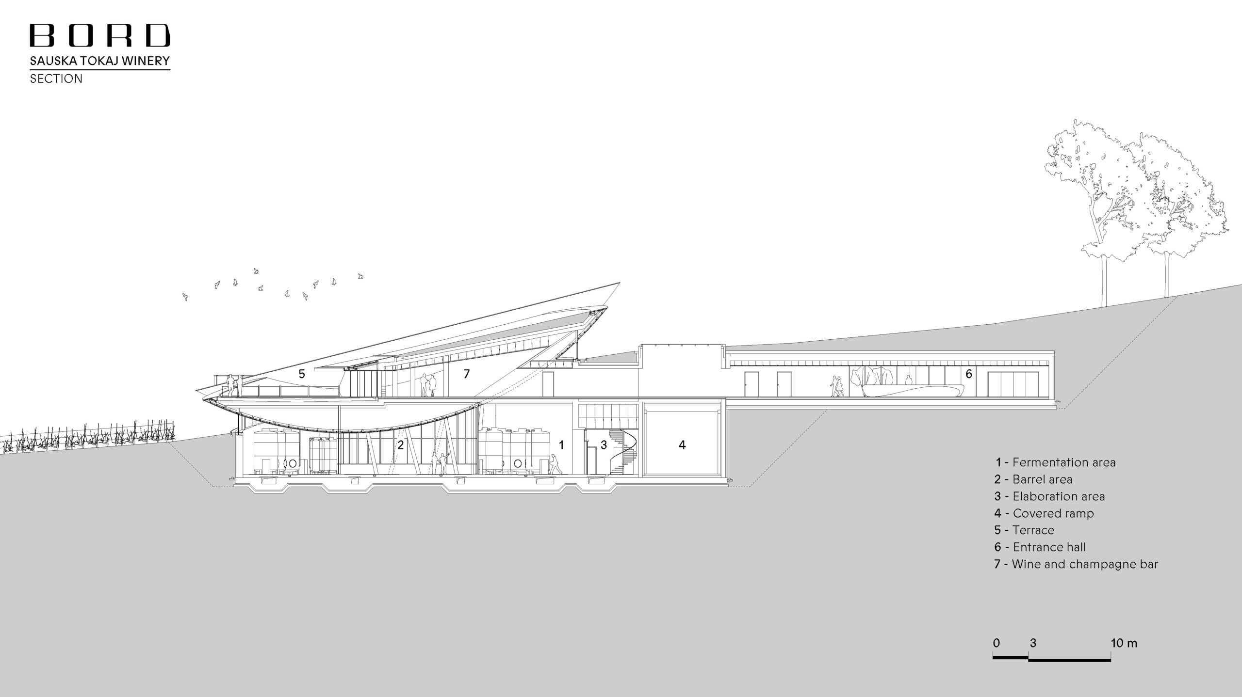 〈サウシュカ・トカイ（Sauska Tokaj）〉設計：BORD建築スタジオ（BORD Architectural Studio）