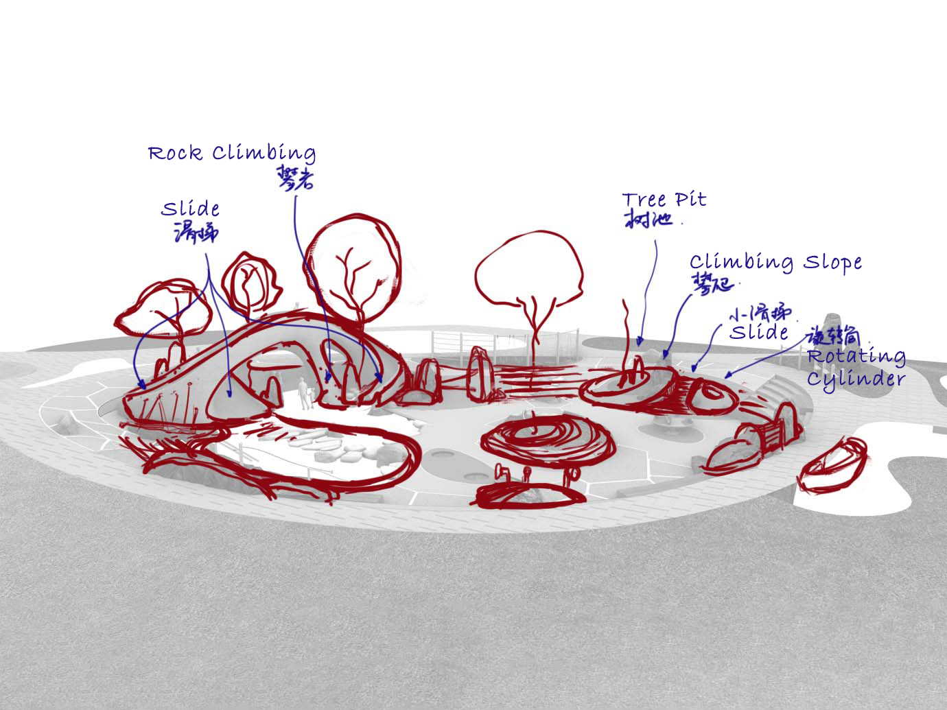 〈ボルダーパーク（Boulder Park）〉設計： XISUI Design