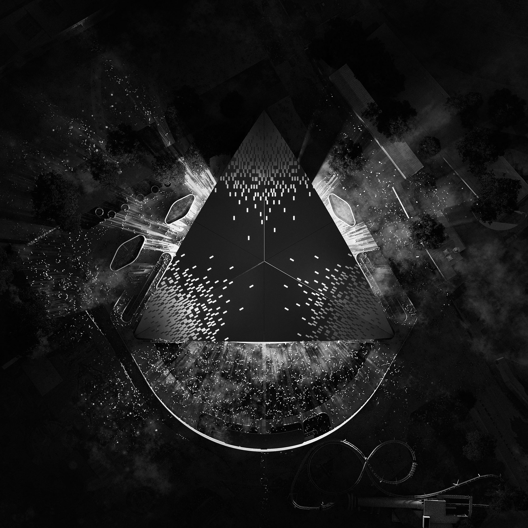 〈PNEアンフィシアター／フリーダム・モバイル・アーチ（PNE Amphitheatre / Freedom Mobile Arch）〉設計：レヴェリー・アーキテクチャ（Revery Architecture）