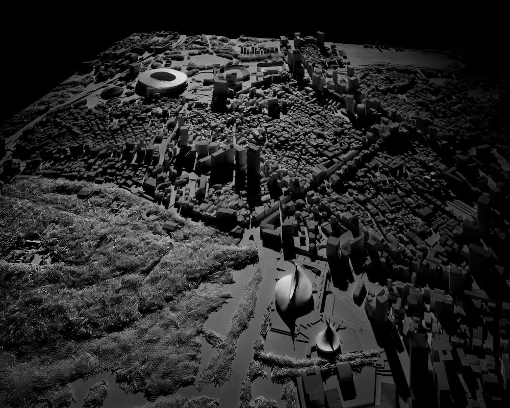 「明治神宮内苑・外苑の模型」撮影；瀧本幹也