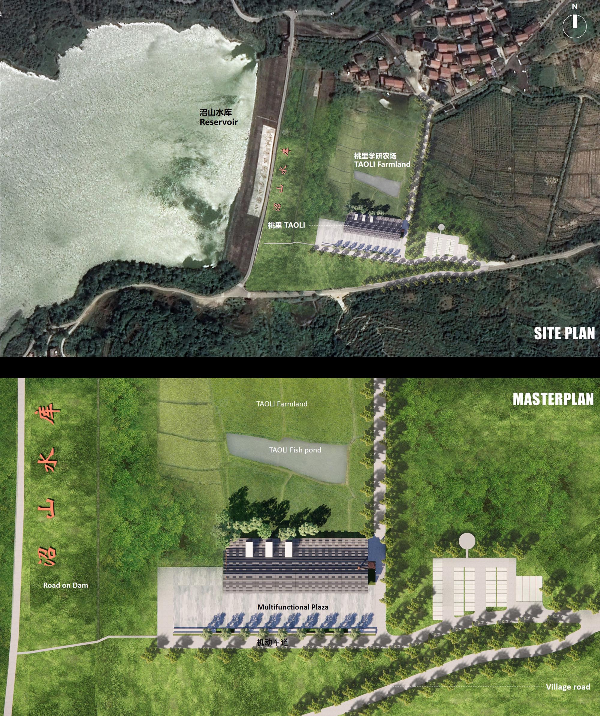 〈桃里・沼山村村民センター（Taoli-Zhaoshan Village Center）〉設計：SUPアトリエ（SUP Atelier）