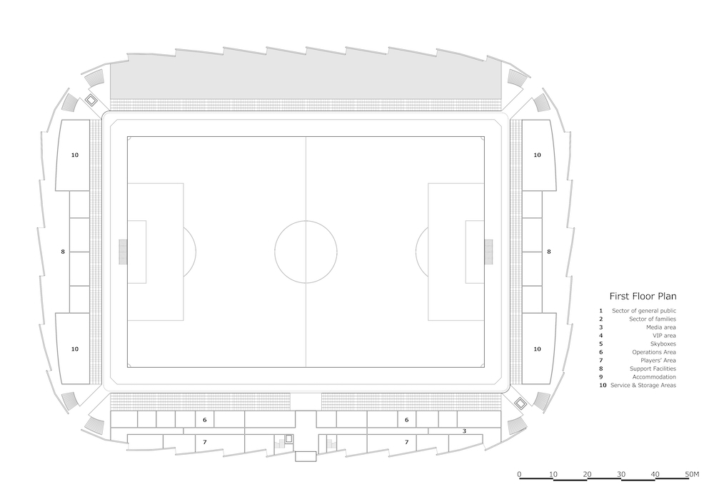 福島ユナイテッドFC 新スタジアム構想デザイン案