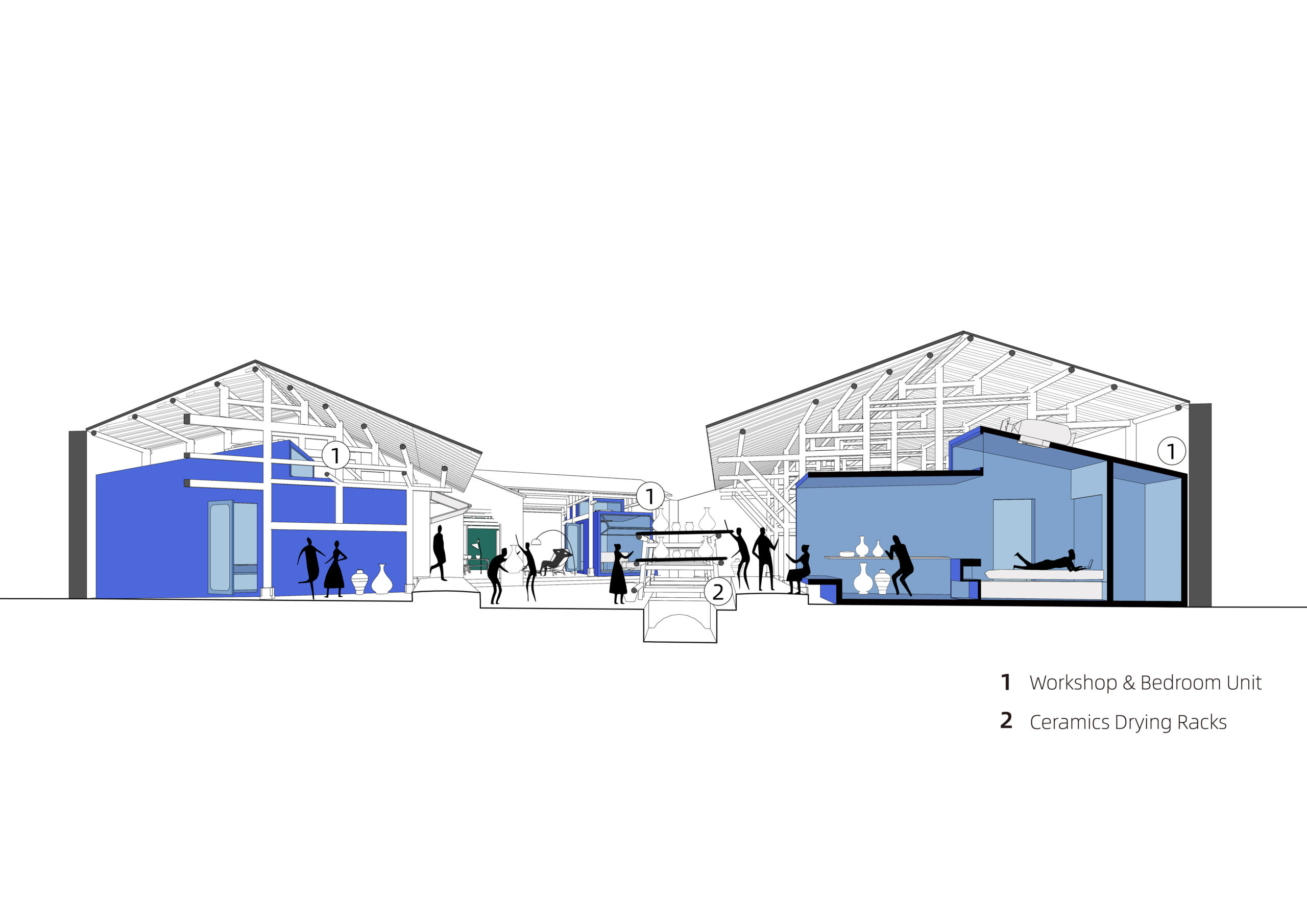 〈磁器工房プラグイン・リバイバル（Porcelain Studios Plugin Revival）〉設計：PAO（People’s Architecture Office）、Liu Kecheng Design Studio