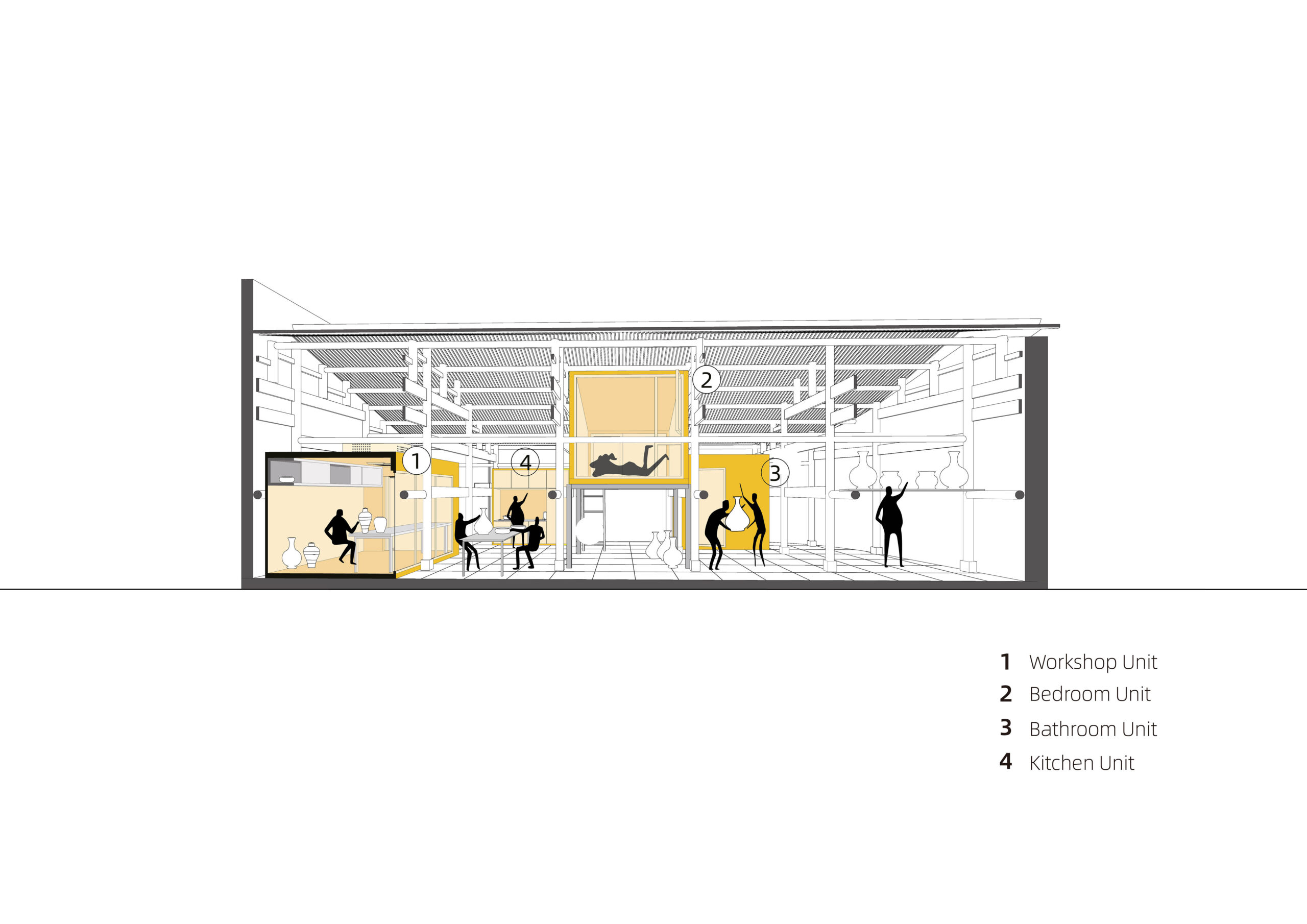 〈磁器工房プラグイン・リバイバル（Porcelain Studios Plugin Revival）〉設計：PAO（People’s Architecture Office）、Liu Kecheng Design Studio