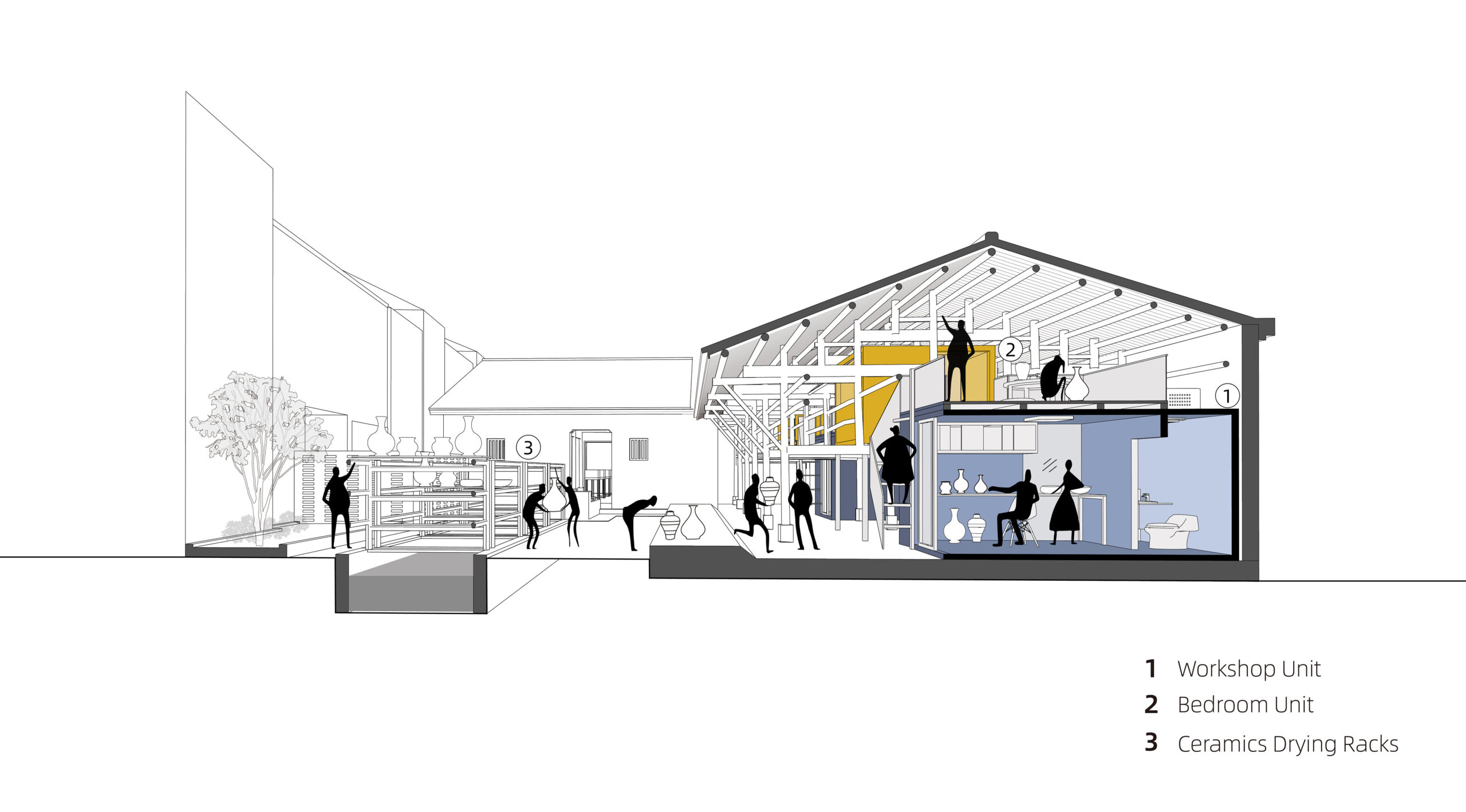 〈磁器工房プラグイン・リバイバル（Porcelain Studios Plugin Revival）〉設計：PAO（People’s Architecture Office）、Liu Kecheng Design Studio