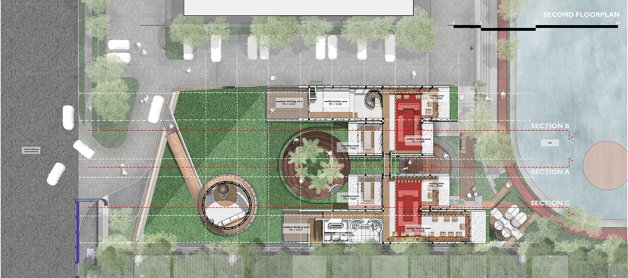 〈SSガーデン（Shelters on Slope Garden）〉設計：RAD+ar（Research Artistic Design + architecture）