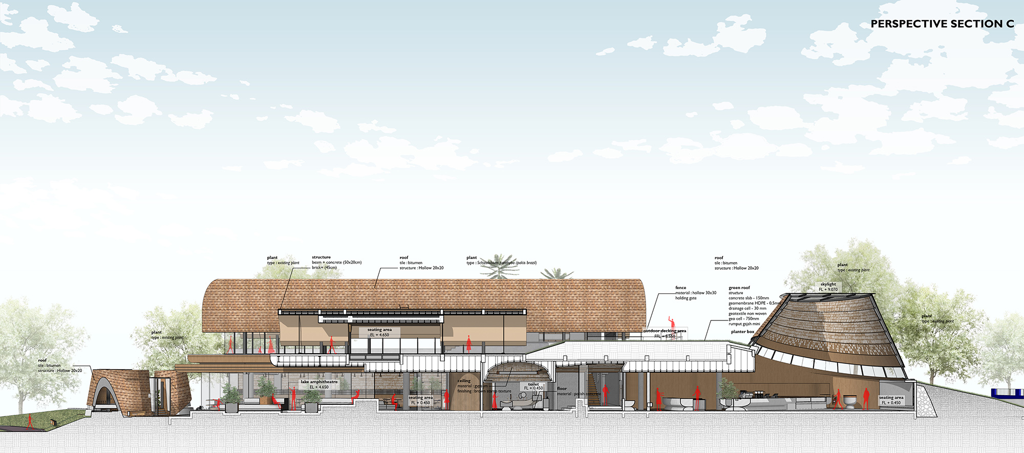 〈SSガーデン（Shelters on Slope Garden）〉設計：RAD+ar（Research Artistic Design + architecture）