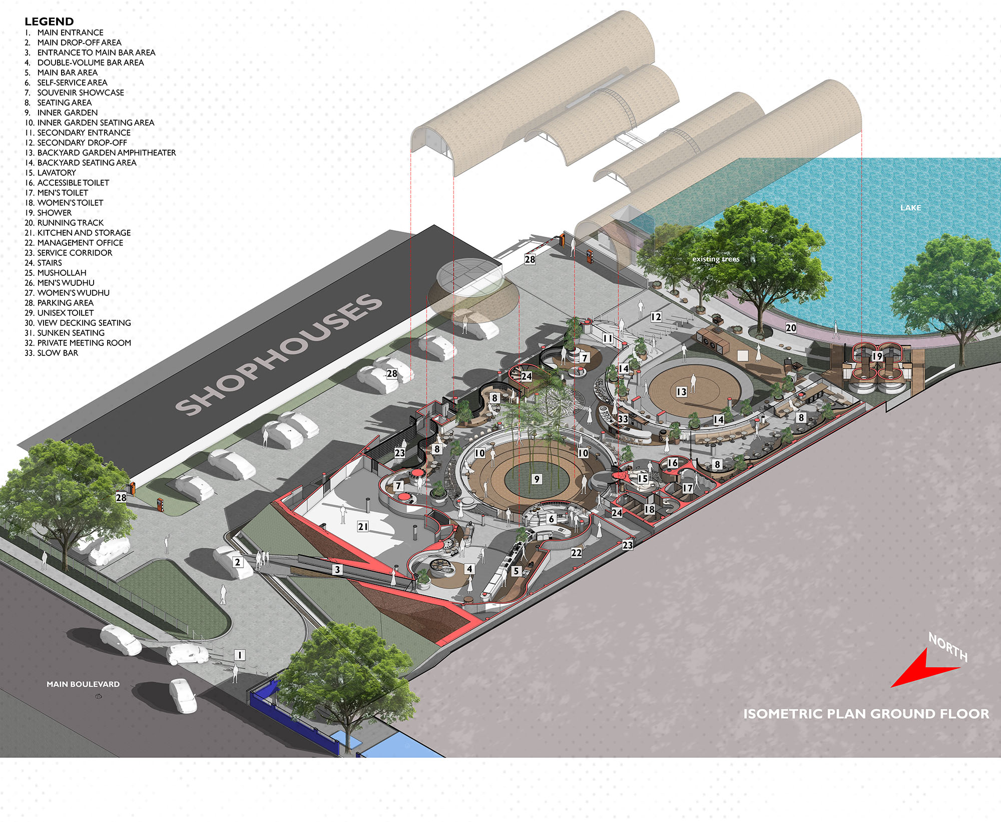 〈SSガーデン（Shelters on Slope Garden）〉設計：RAD+ar（Research Artistic Design + architecture）