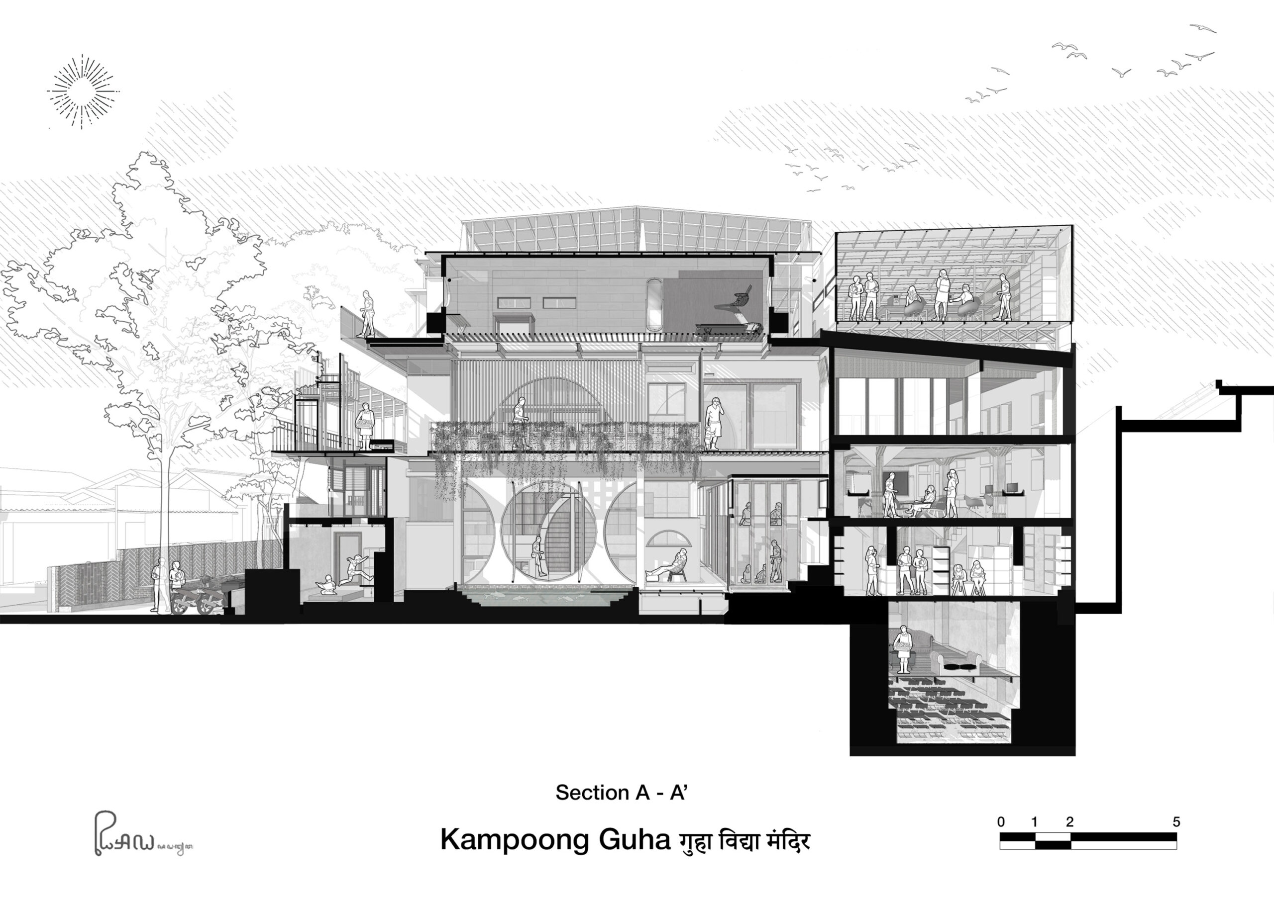 〈Kampoong Guha〉RAW（Realrich Architecture Workshop）