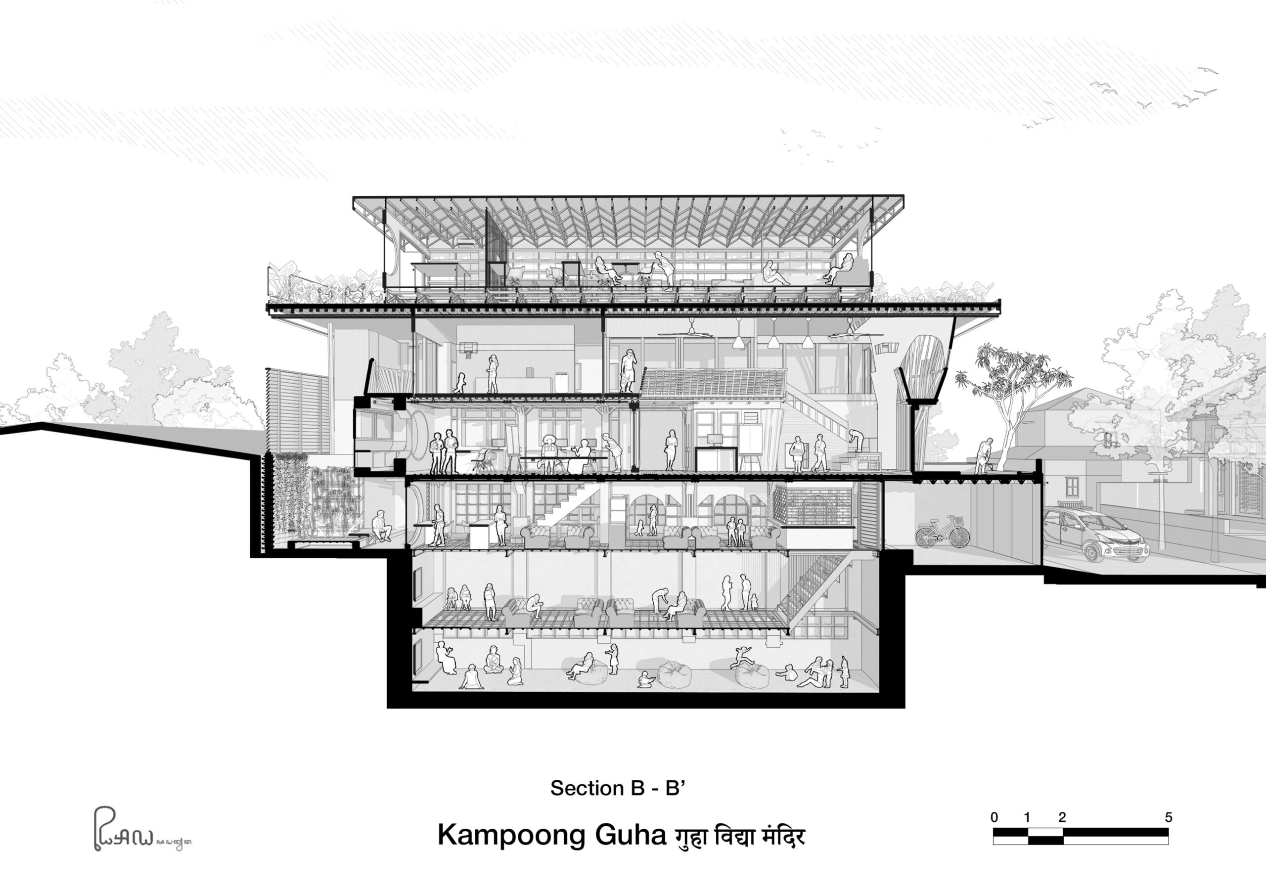 〈Kampoong Guha〉RAW（Realrich Architecture Workshop）