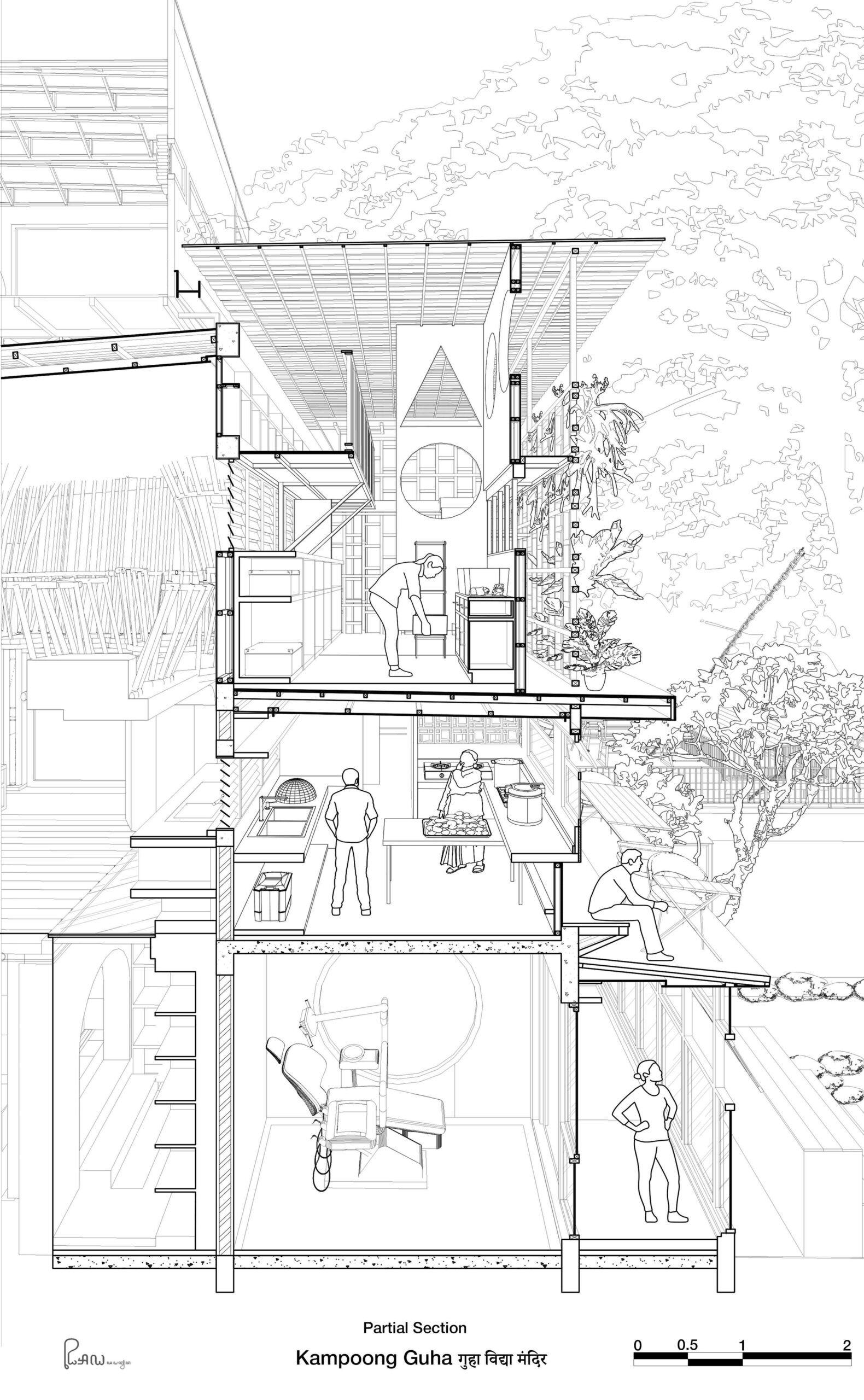 〈Kampoong Guha〉RAW（Realrich Architecture Workshop）