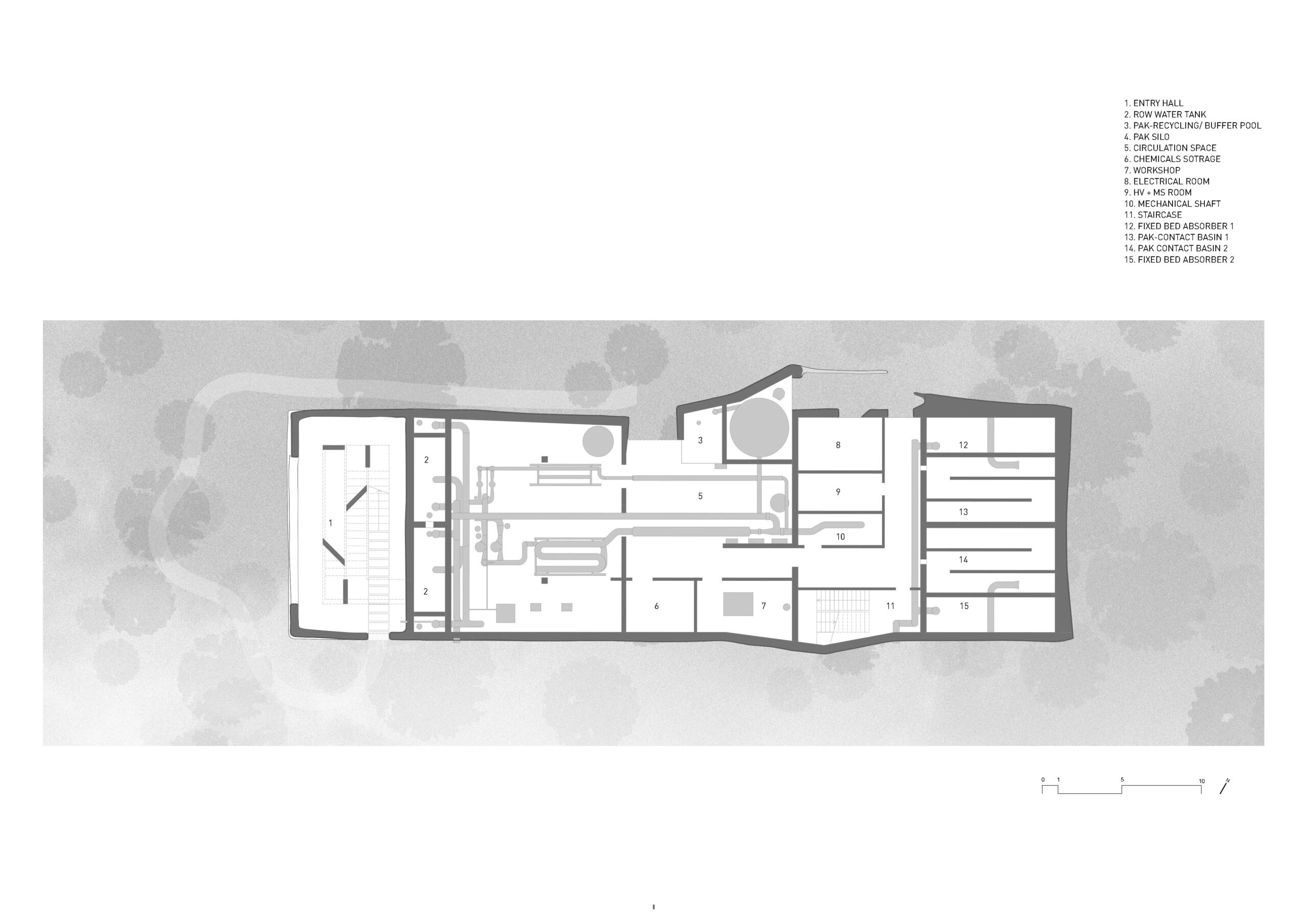〈ムッテンツ浄水場（Muttenz Water Purification Plant）〉オッペンハイム・アーキテクチャ（Oppenheim Architecture）