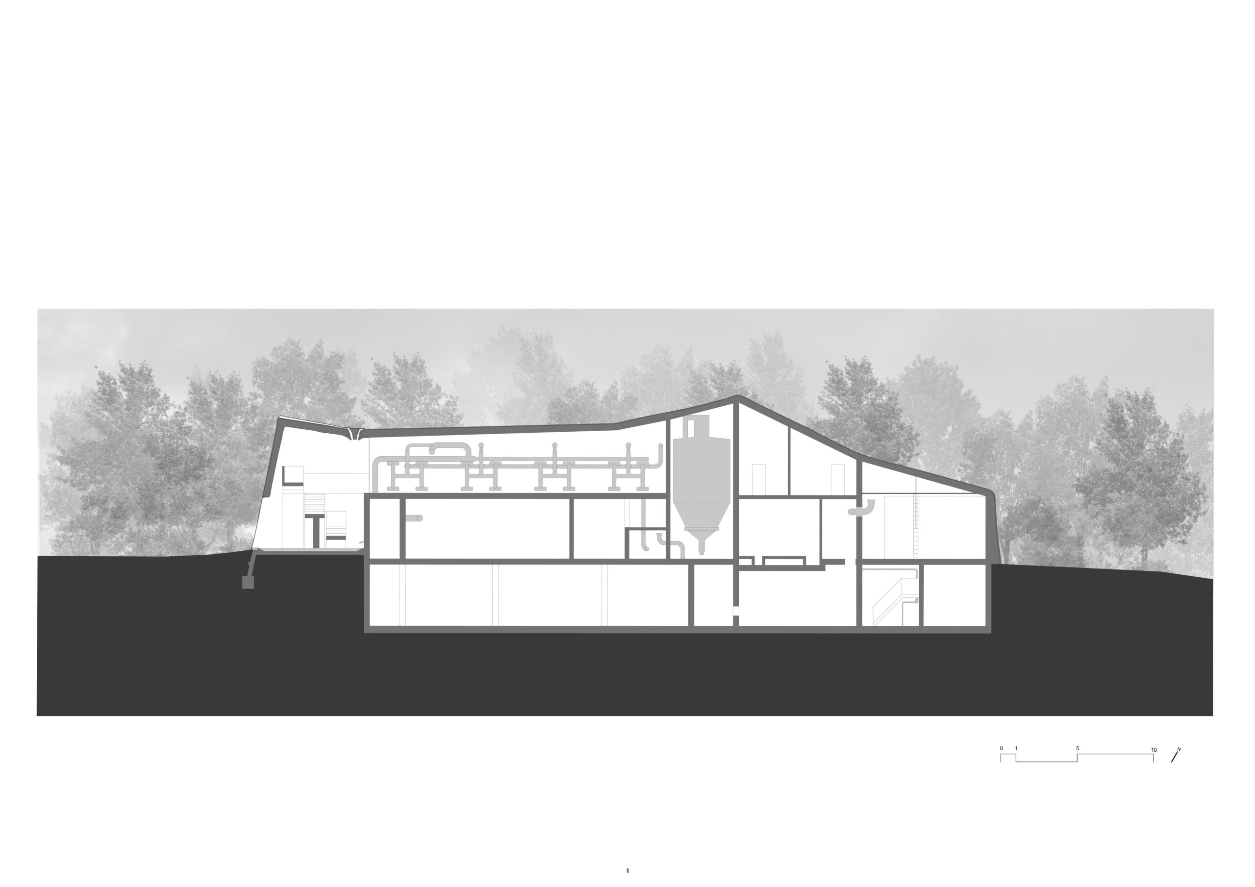 〈ムッテンツ浄水場（Muttenz Water Purification Plant）〉オッペンハイム・アーキテクチャ（Oppenheim Architecture）