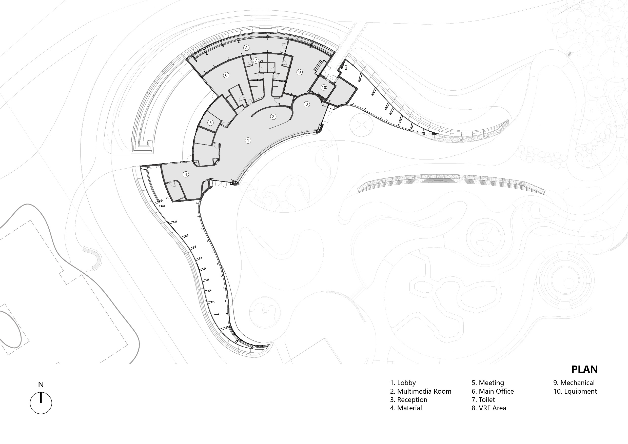 〈ガフ・ウッズ体験センター（Ghaf Woods Experience Centre）〉aoe, STUDIOI