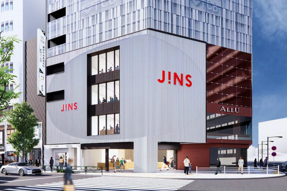 青木 淳×中村竜治〈JINS新宿店〉2026年初夏オープン！ 師弟がコラボ、ファサードを共同で設計 & 内装を中村竜治建築設計事務所が担当