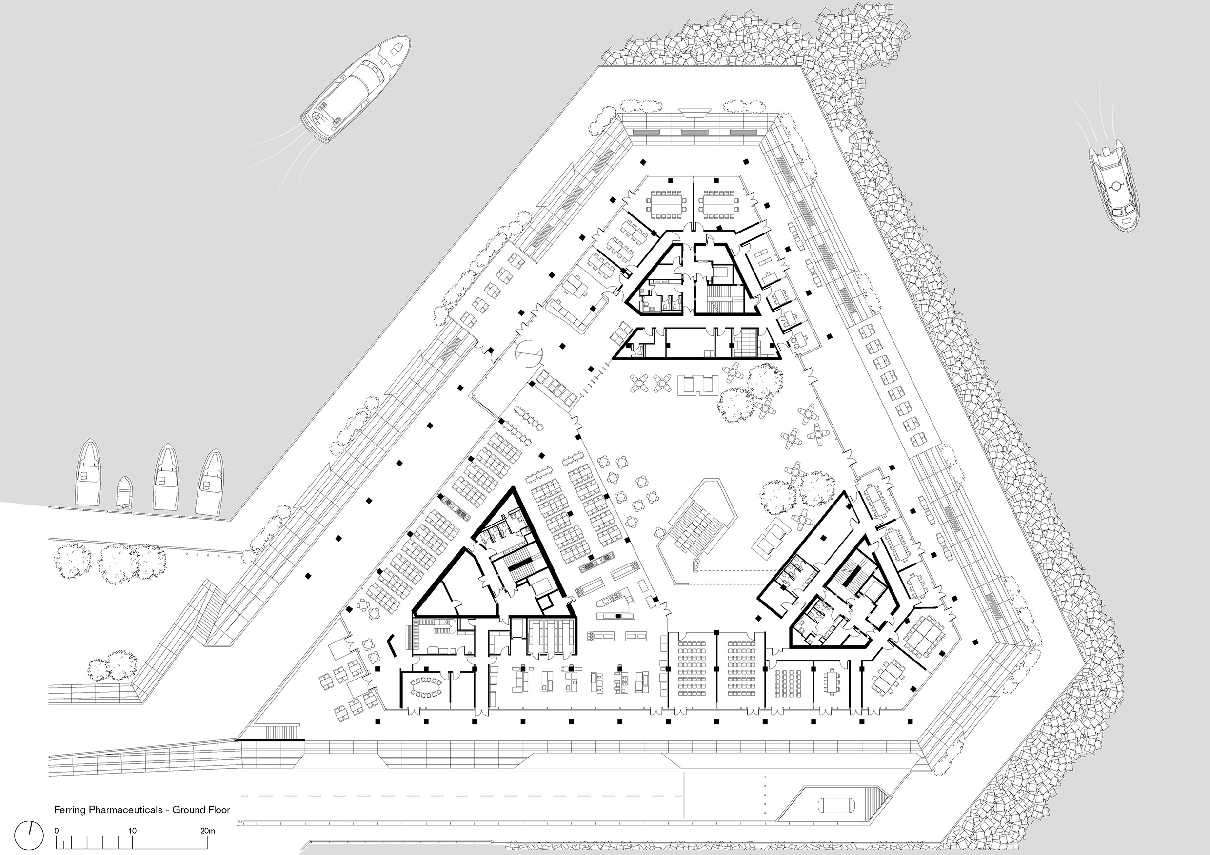 〈Soundport, Ferring Pharmaceuticals A/S〉フォスター アンド パートナーズ（Foster＋Partners）
