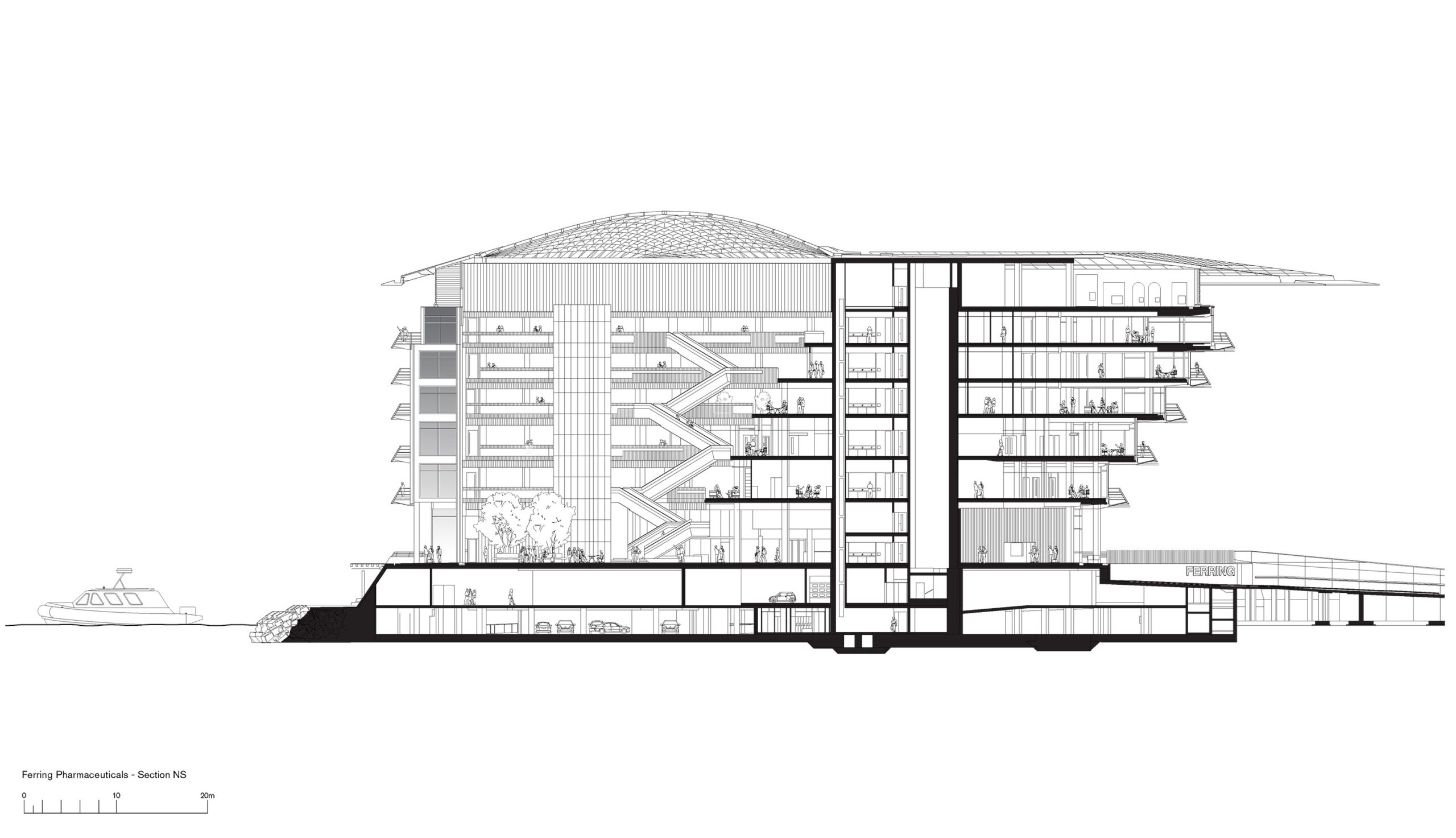 〈Soundport, Ferring Pharmaceuticals A/S〉フォスター アンド パートナーズ（Foster＋Partners）