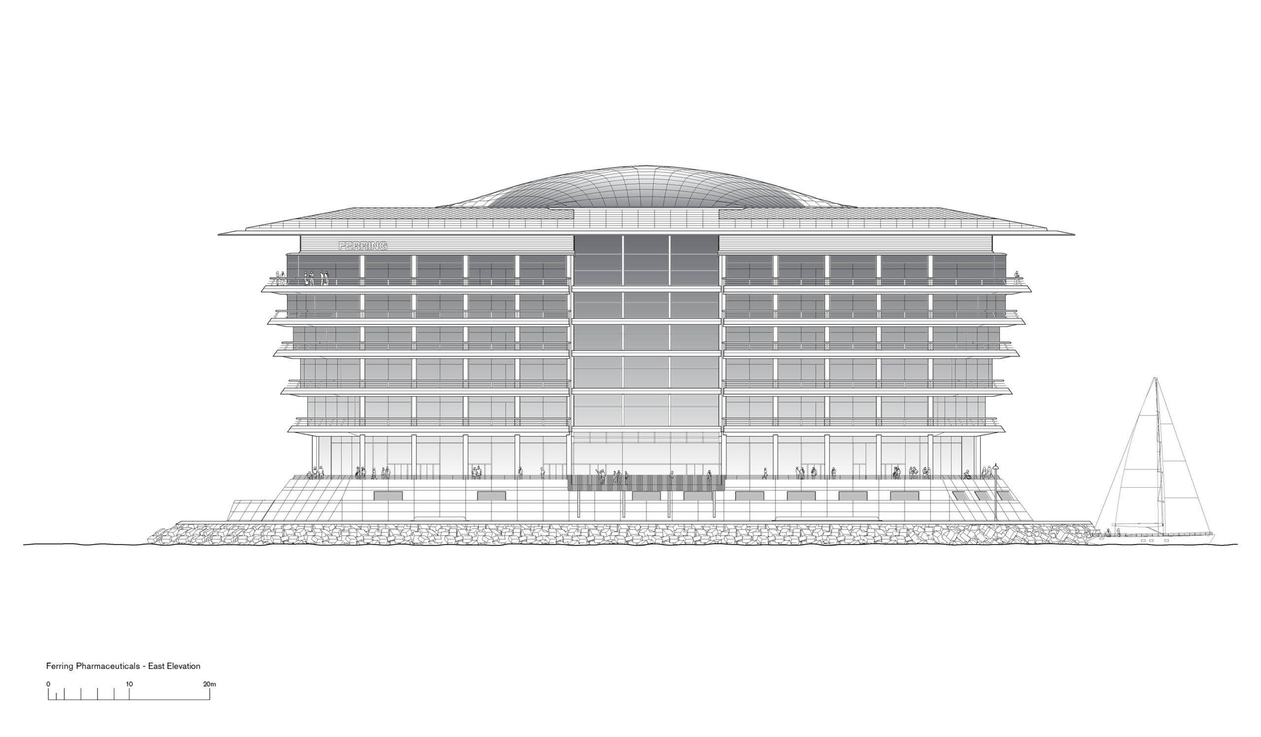 〈Soundport, Ferring Pharmaceuticals A/S〉フォスター アンド パートナーズ（Foster＋Partners）