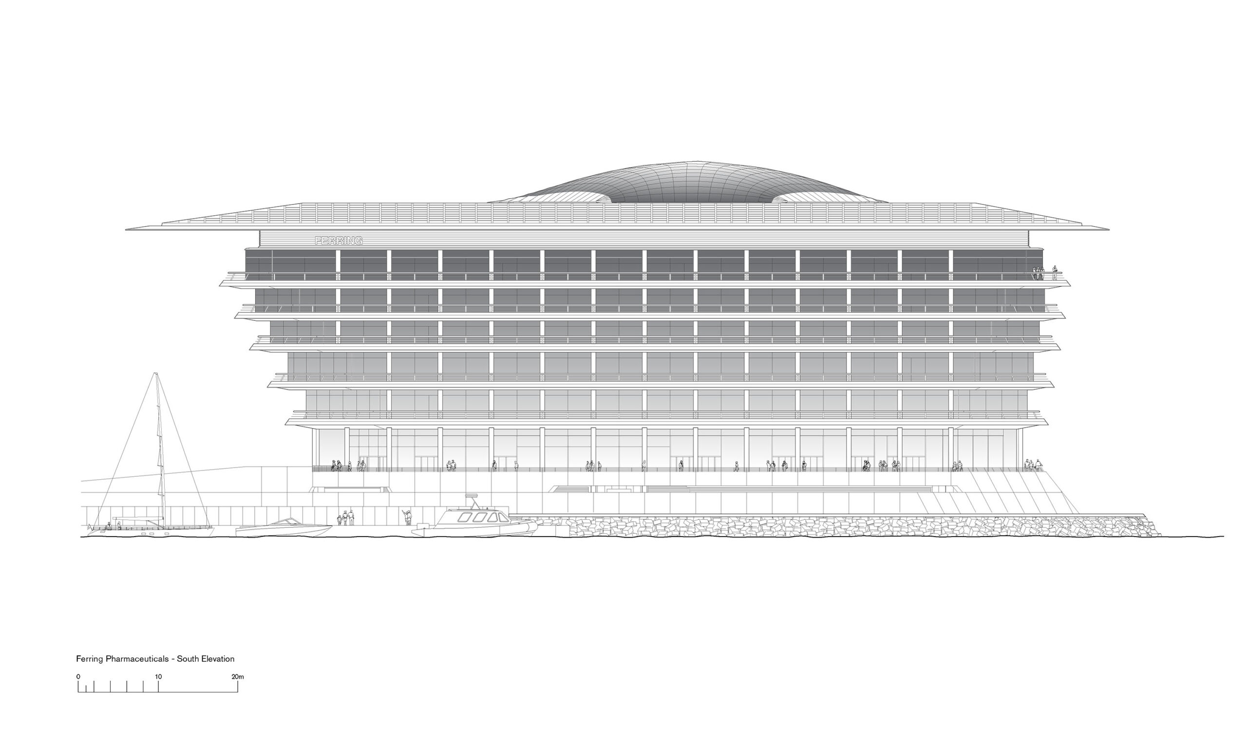 〈Soundport, Ferring Pharmaceuticals A/S〉フォスター アンド パートナーズ（Foster＋Partners）