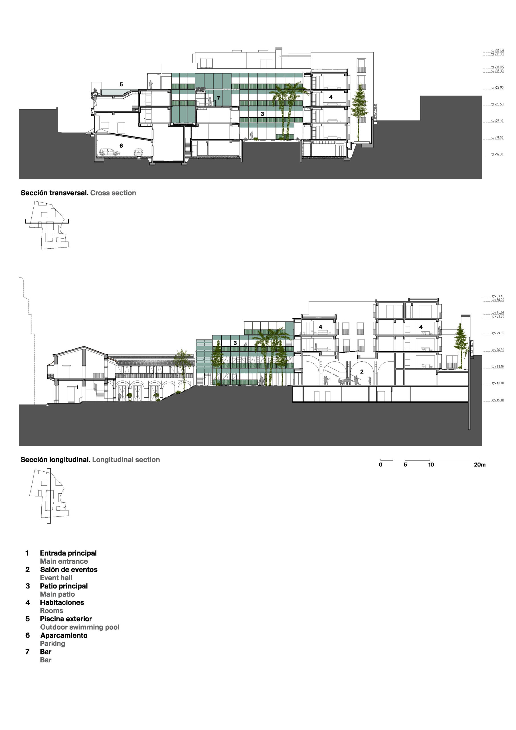 〈ラス・メルセデス・キンプトンホテル（Las Mercedes Kimpton Hotel）〉モネオ・ブロック・アーキテクツ（Moneo Brock Architects）