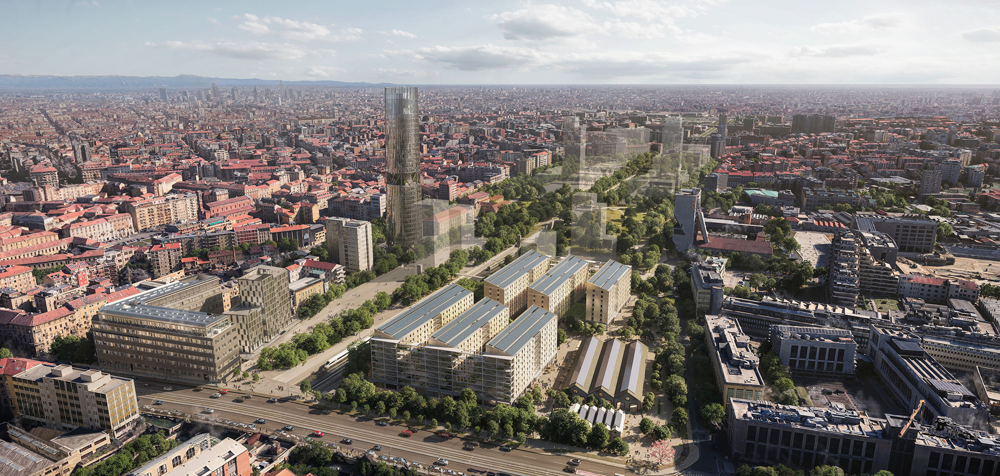 〈ミラノ・コルティナ・オリンピック選手村（Milano Cortina Olympic Village）〉SOM