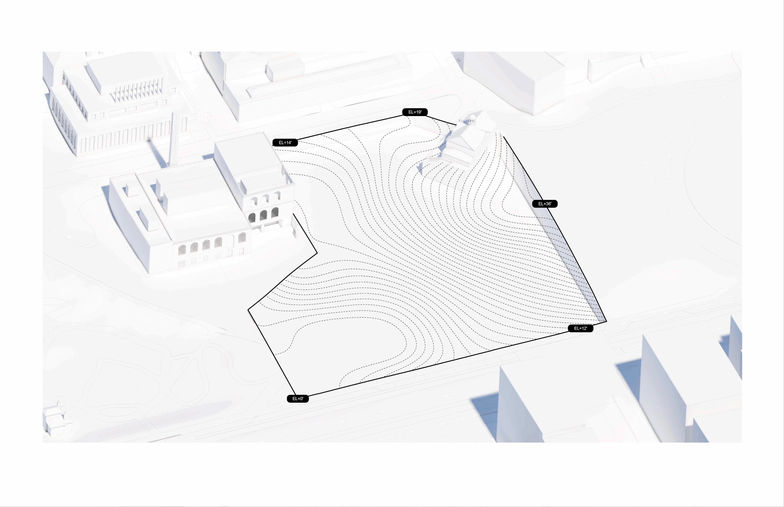 〈ブルームバーグ学生センター(Bloomberg Student Center)〉ビャルケ・インゲルス・グループ(Bjarke Ingels Group、BIG)ロックウェル・グループ(Rockwell Group)